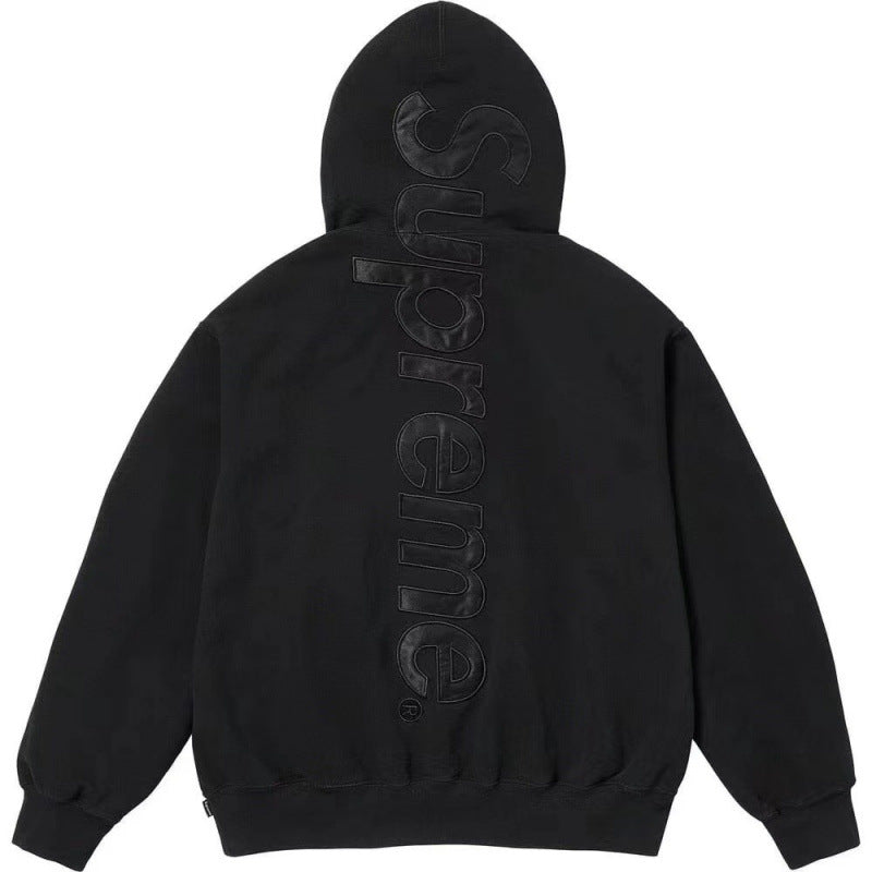 Supreme Logo Patchwork Embroidered Heavyweight Sweatshirt for Men - Bestseller