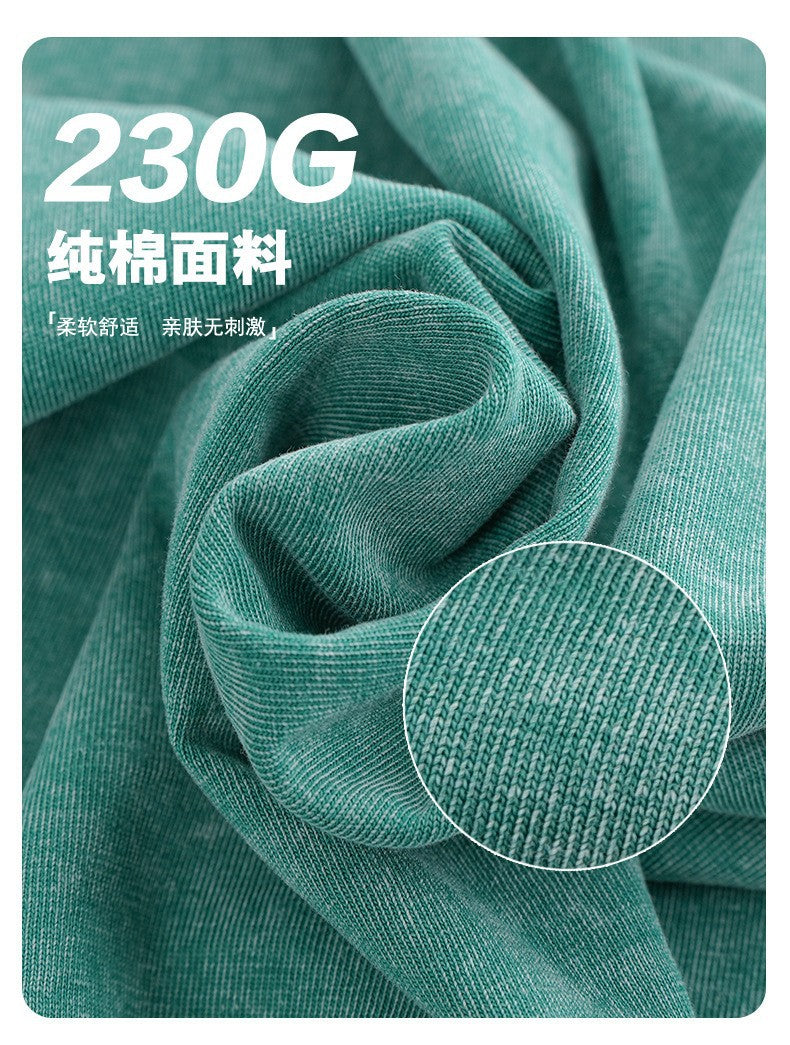 Plus Size Men's Shirts 230gsm Heavyweight T-shirt 100 Thick Custom Drop Shoulder Cotton Plain Oversized Tshirt