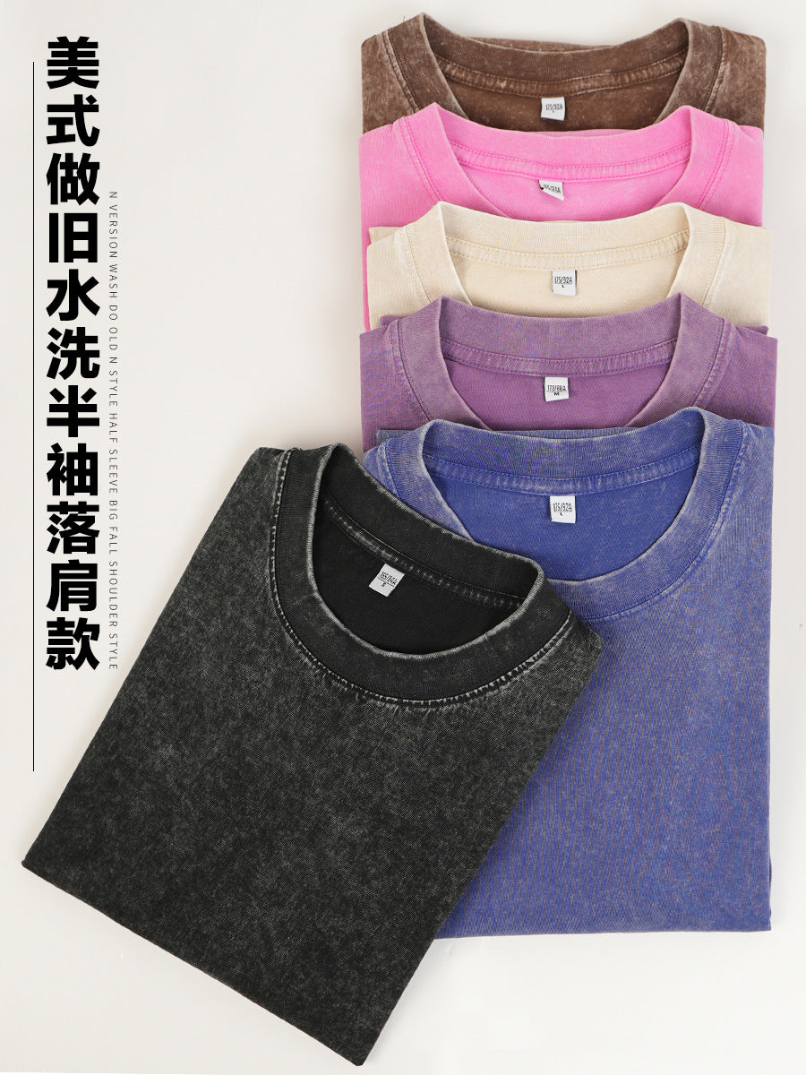 High Quality Blank White Custom Screen Printing Graphic Oversized Heavy Cotton t Shirt Plain Heavyweight Men's T-shirt