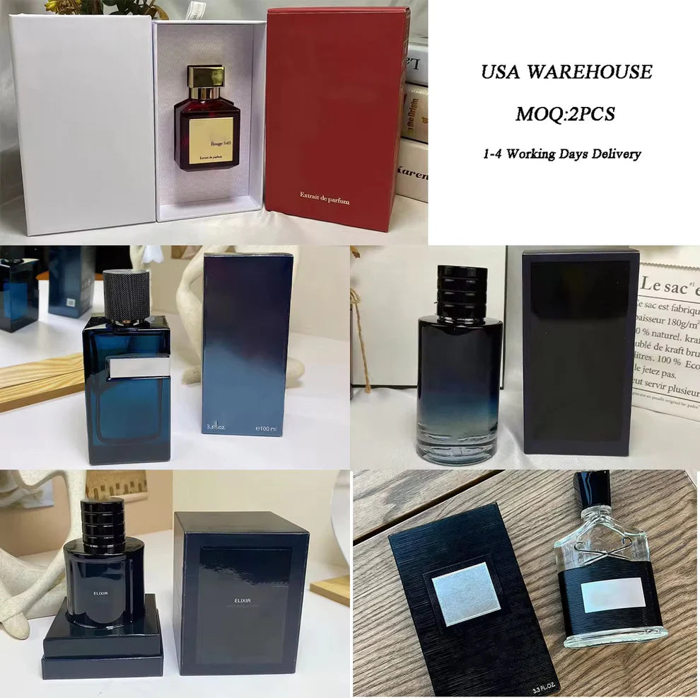 USA Stock 2-4 Days Brand Perfumes Men's Cologne Body Spray Fragrance Oud Femme Eau De Original Men Perfume