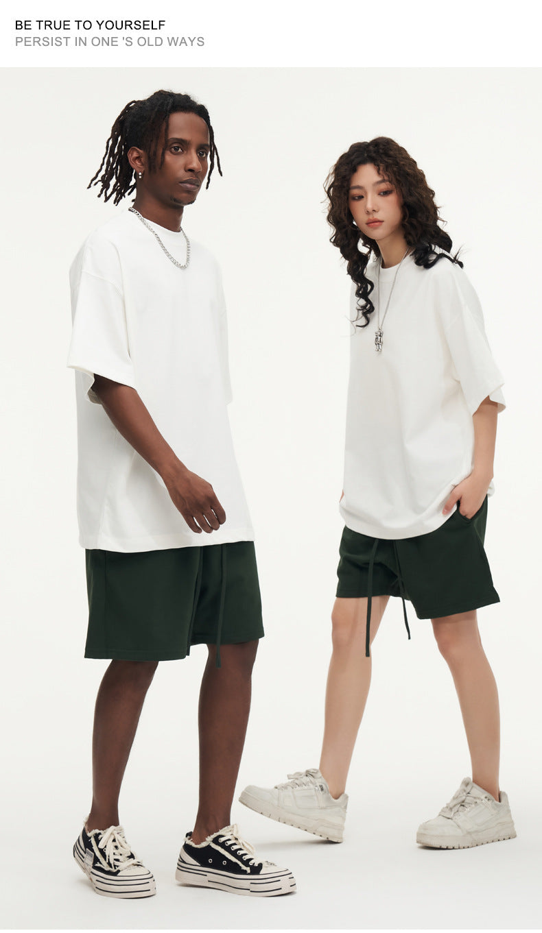 Cotton t Shirt Heavyweight Oversized Tshirt Blank High Quality Men's T-shirts