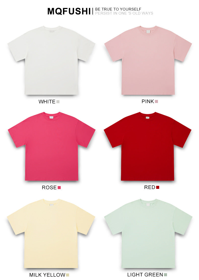 Cotton t Shirt Heavyweight Oversized Tshirt Blank High Quality Men's T-shirts