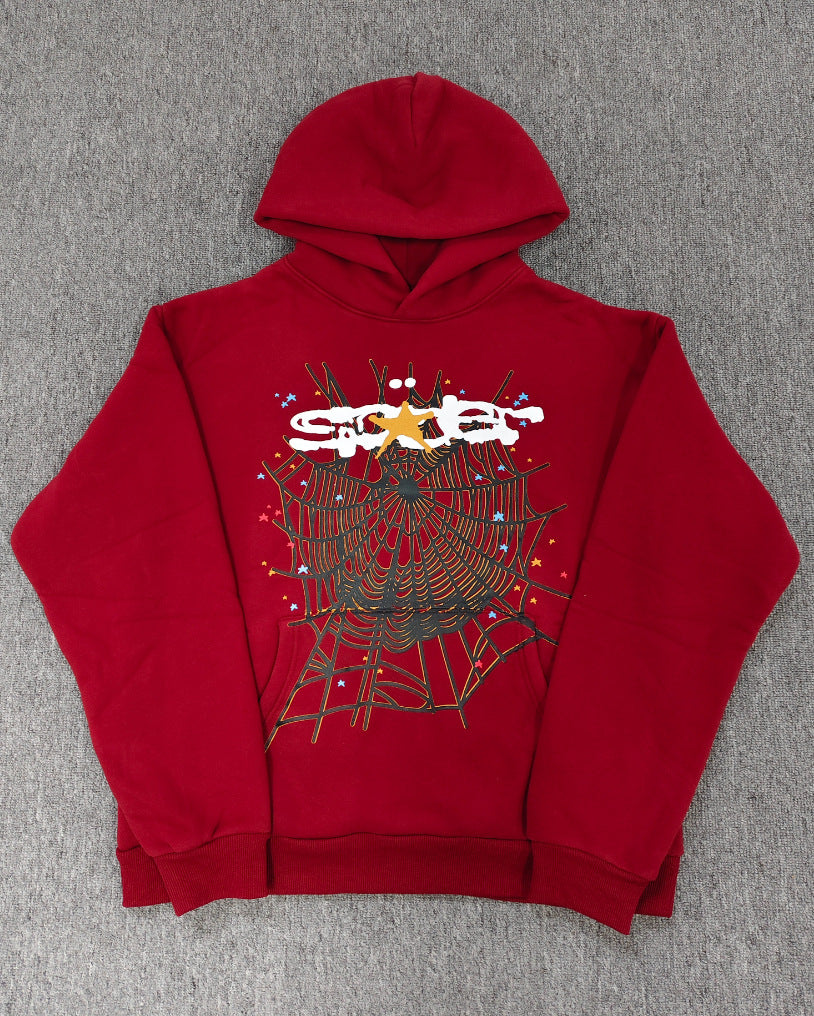 Top quality original 450gsm cotton heavry weight spider hoodies for men and women