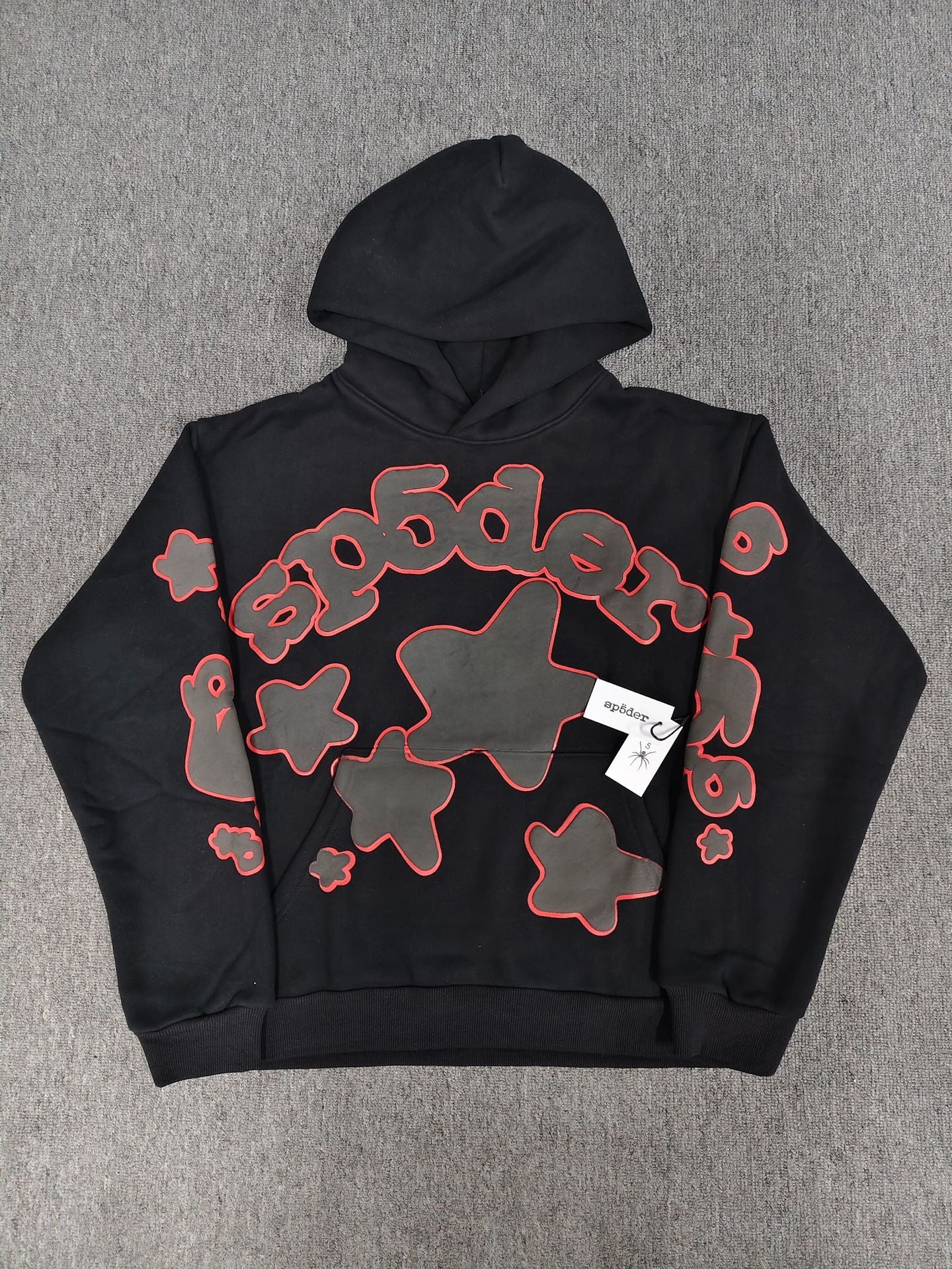 Top quality original 450gsm cotton heavry weight spider hoodies for men and women