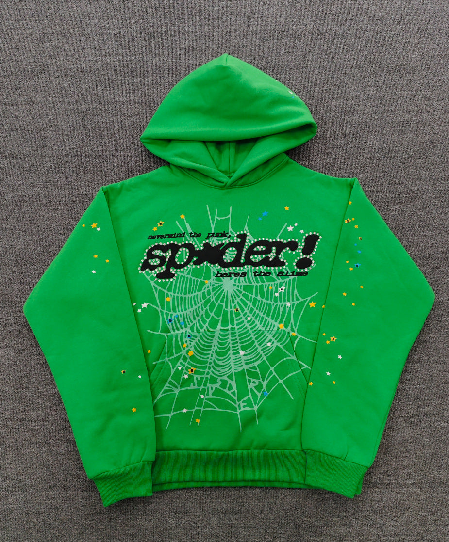 Top quality original 450gsm cotton heavry weight spider hoodies for men and women