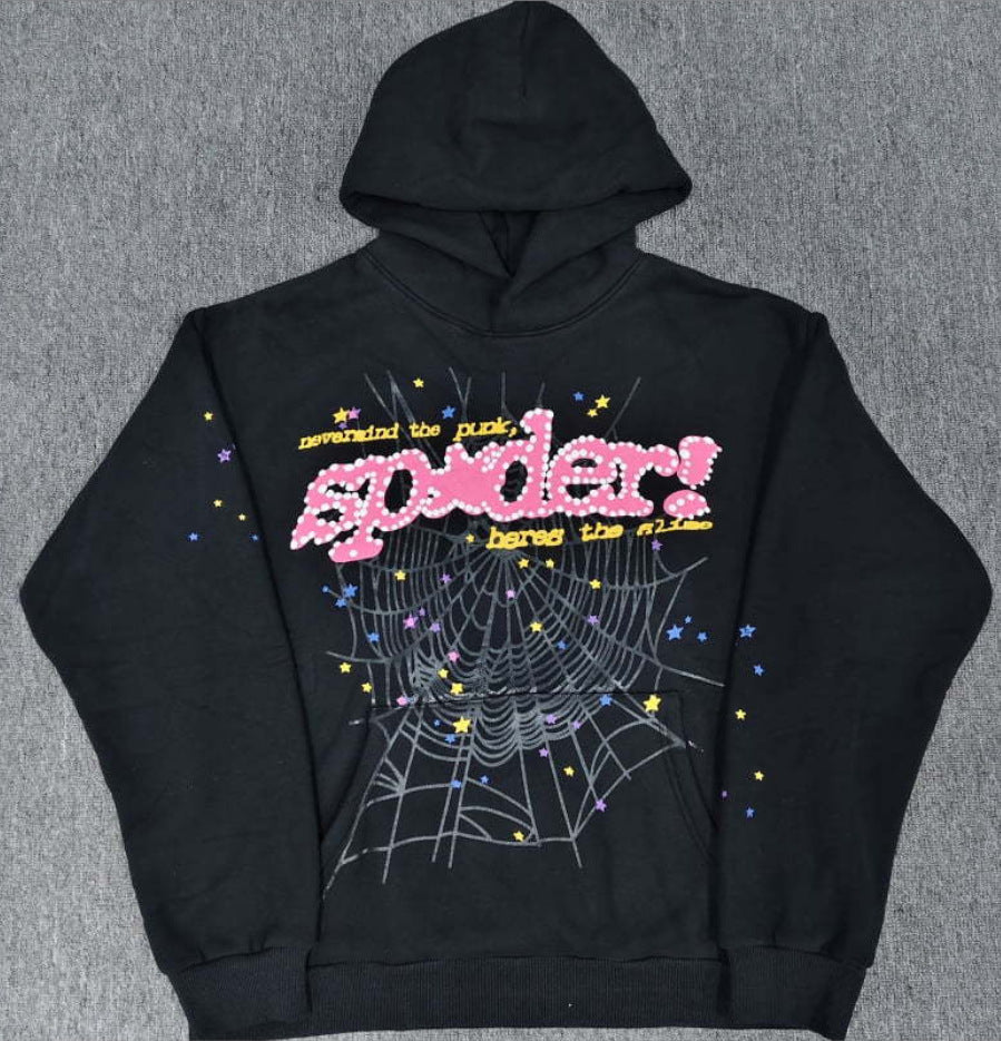 Top quality original 450gsm cotton heavry weight spider hoodies for men and women