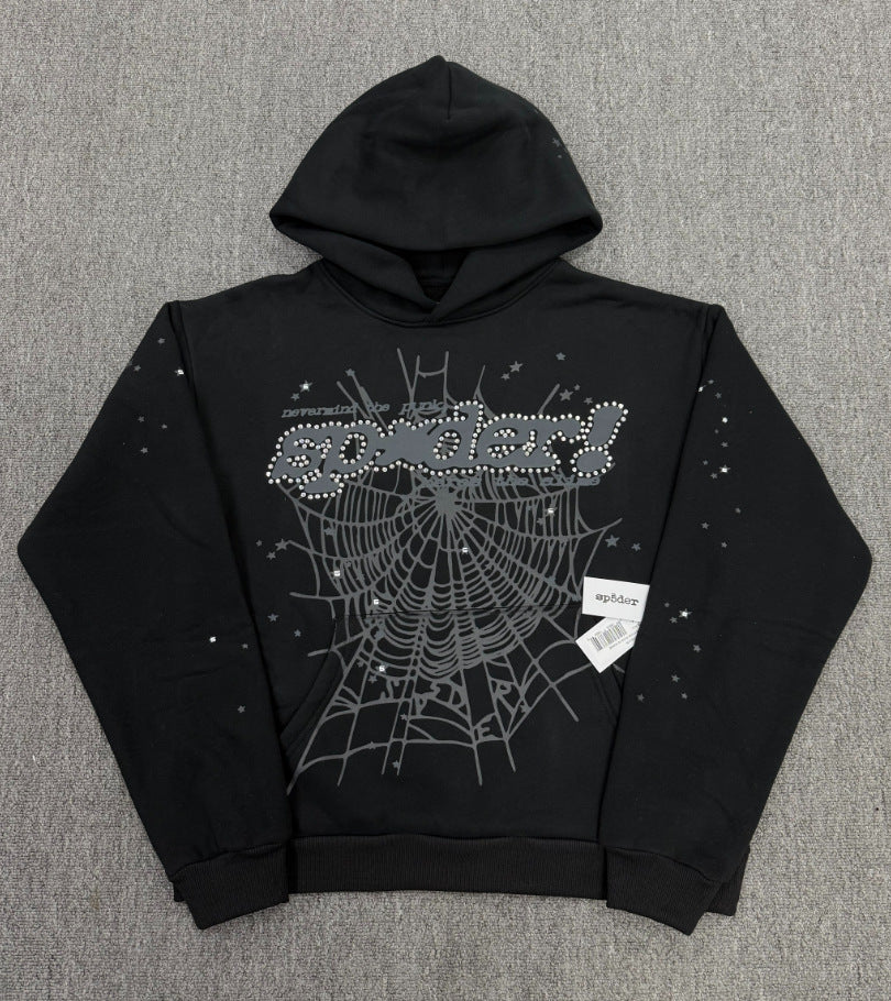 Top quality original 450gsm cotton heavry weight spider hoodies for men and women