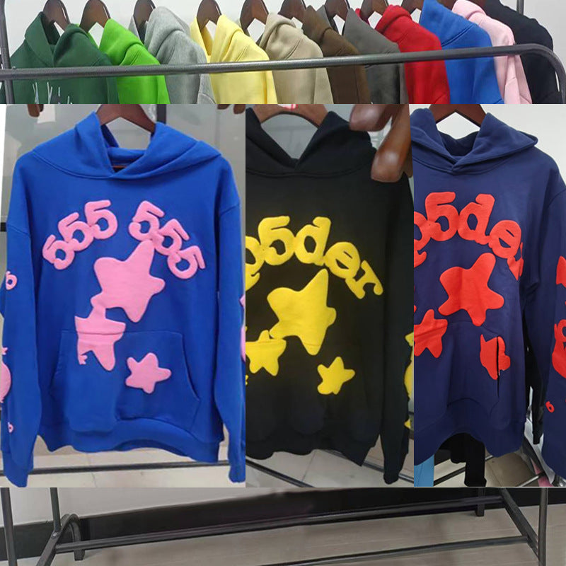Top quality original 450gsm cotton heavry weight spider hoodies for men and women