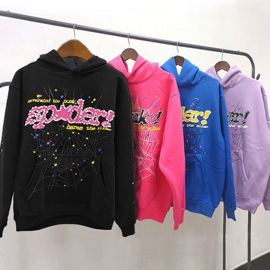 Top quality original 450gsm cotton heavry weight spider hoodies for men and women