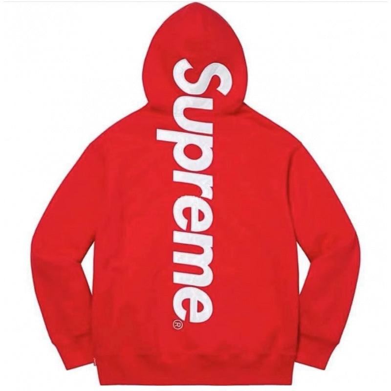 Supreme Logo Patchwork Embroidered Heavyweight Sweatshirt for Men - Bestseller