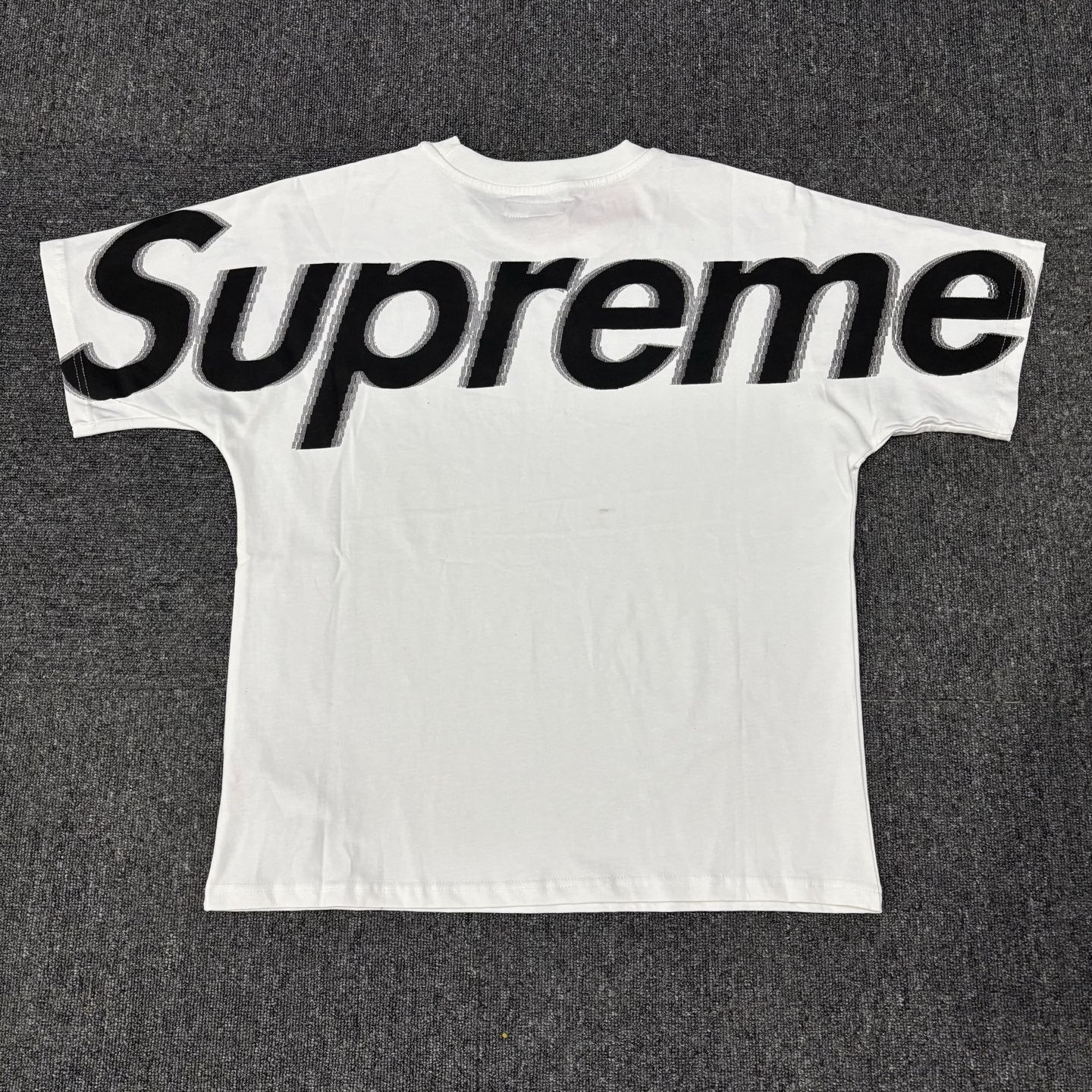 Supreme fashion logo printed casual men's and women's pure cotton t-shirt