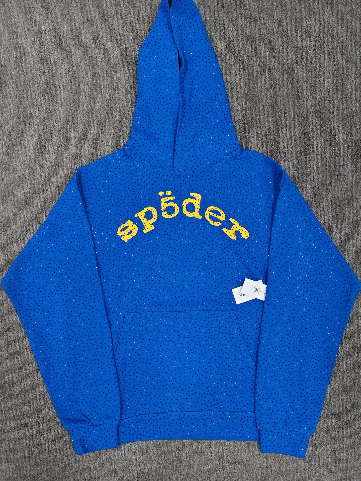 Spider VVS Multi color Full Hot Diamond Letter Casual Hoodies