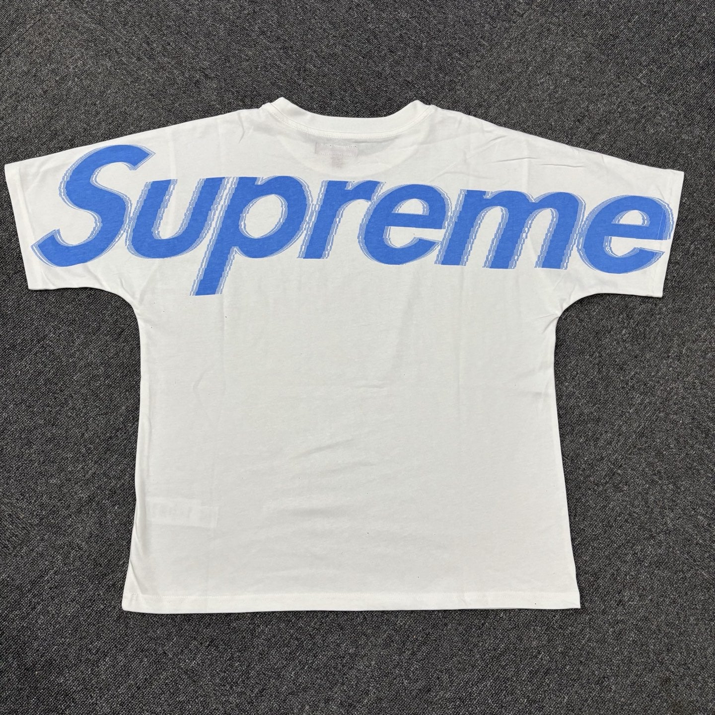 Supreme fashion logo printed casual men's and women's pure cotton t-shirt