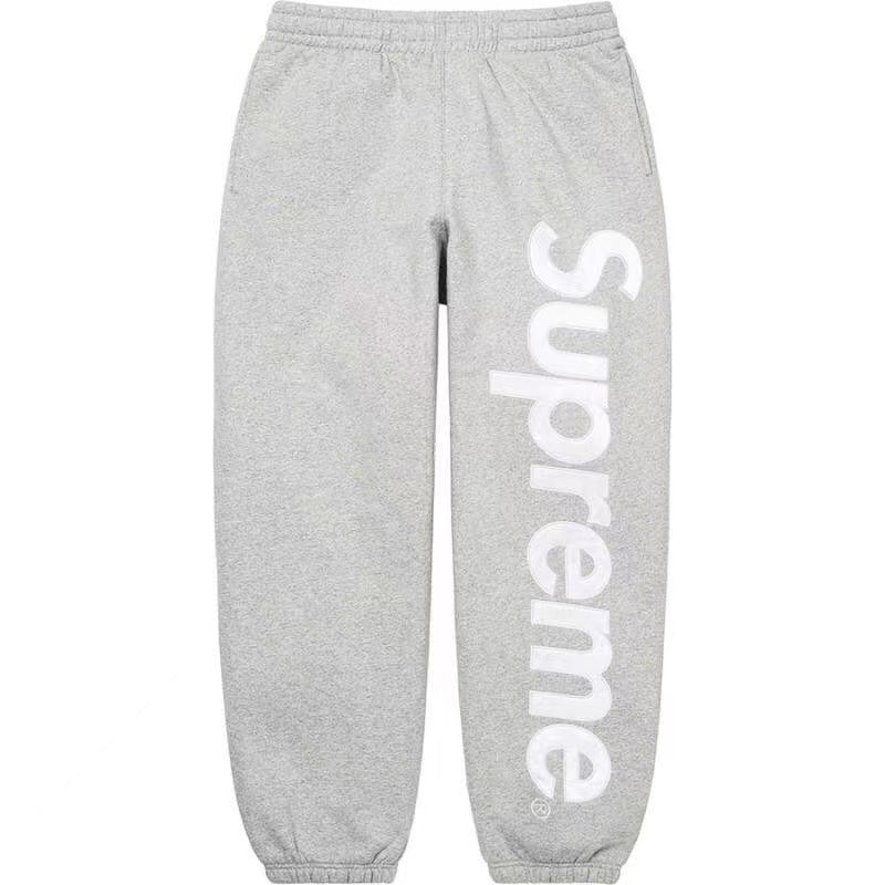 Supreme Logo Patchwork Embroidered Heavyweight Pants for Men - Bestseller