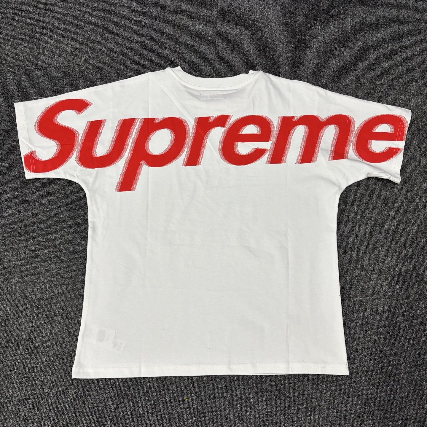 Supreme fashion logo printed casual men's and women's pure cotton t-shirt