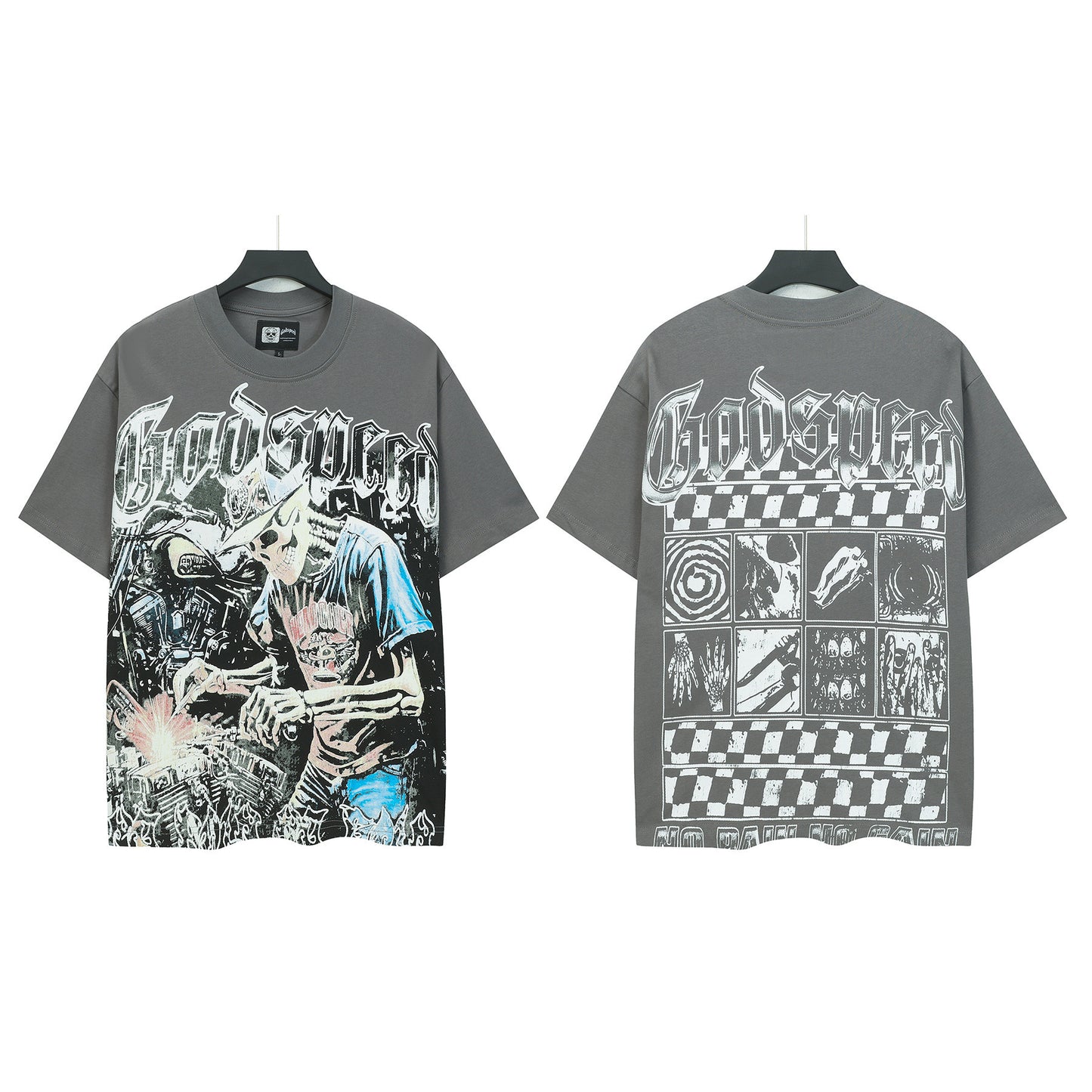 Summer New Cross border Foreign Trade Godspeed American Trendy T-shirt