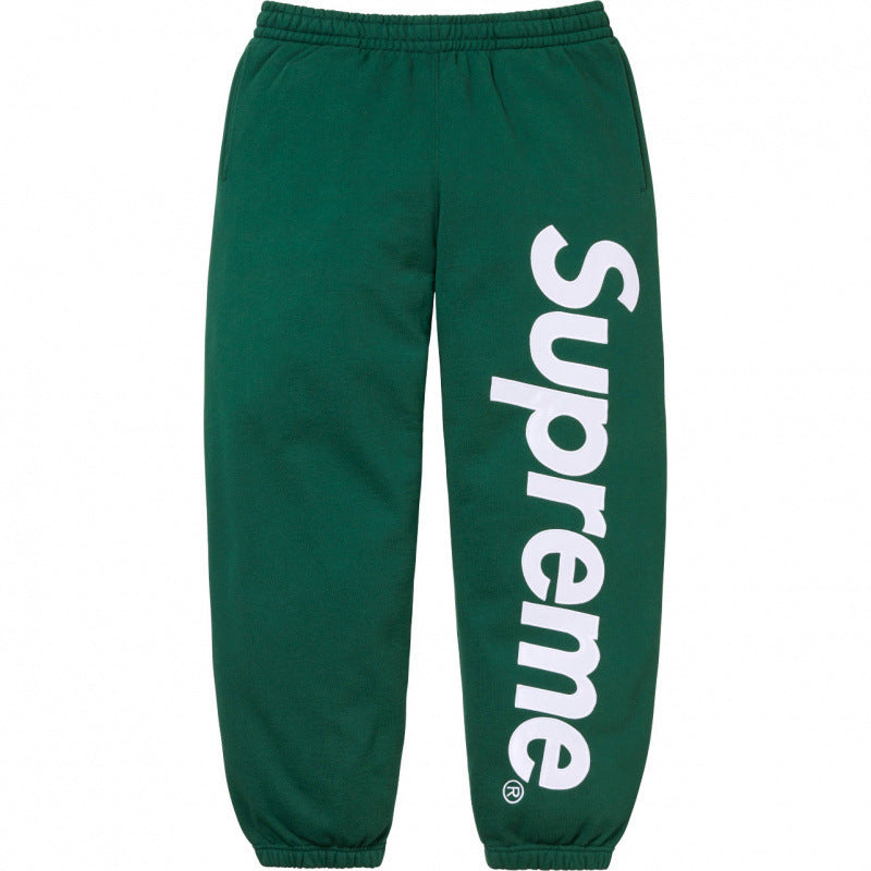 Supreme Logo Patchwork Embroidered Heavyweight Pants for Men - Bestseller