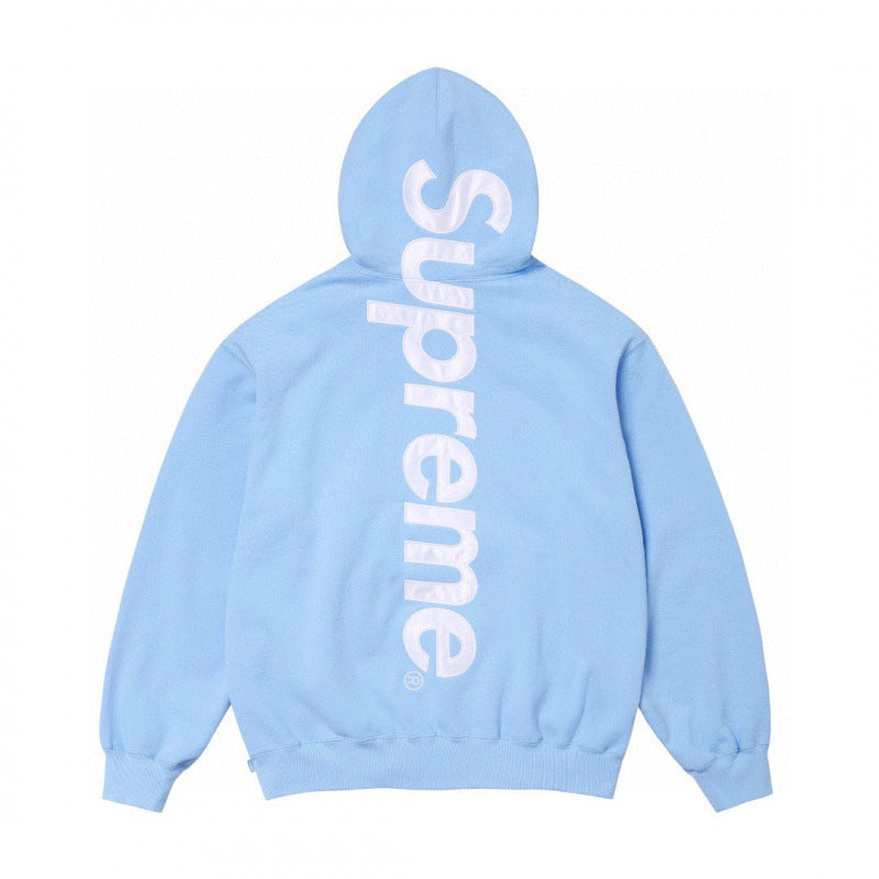 Supreme Logo Patchwork Embroidered Heavyweight Sweatshirt for Men - Bestseller