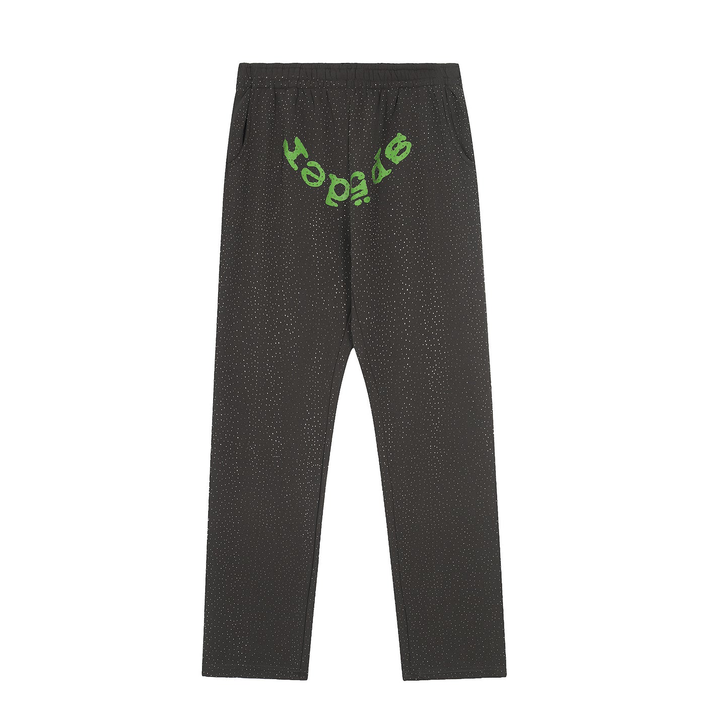 Spider VVS Multi color Full Hot Diamond Letter Casual Pants