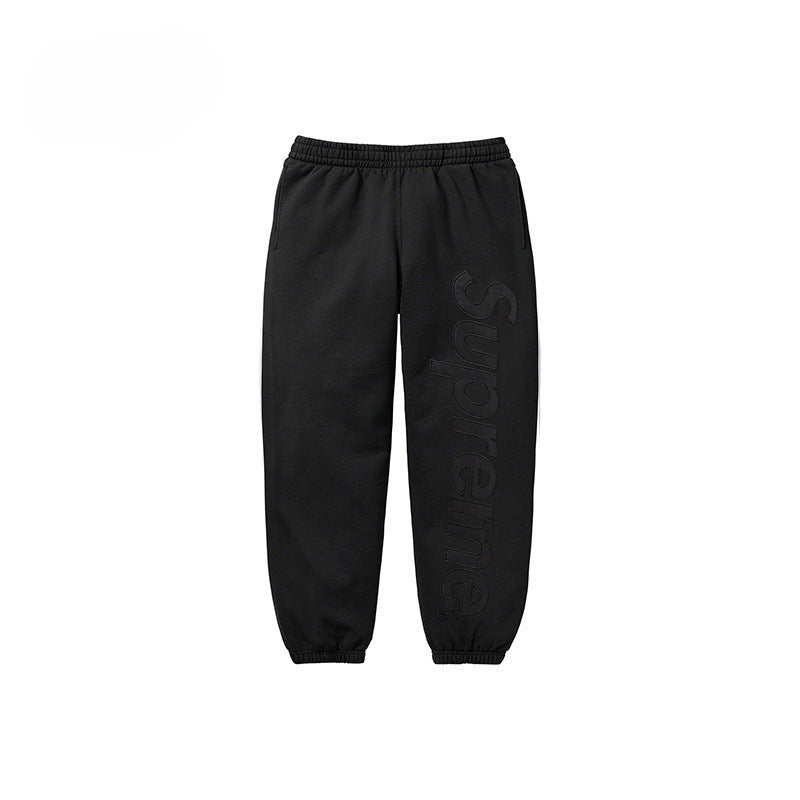 Supreme Logo Patchwork Embroidered Heavyweight Pants for Men - Bestseller