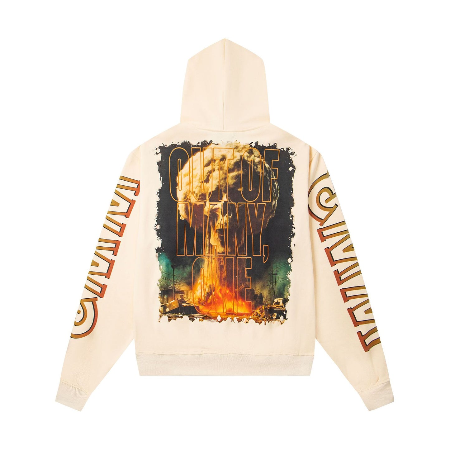 Godspeed New Direct Spray Printed Washed Retro Pure Cotton Hip Hop Hoodie