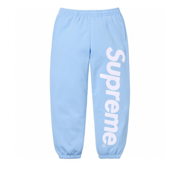 Supreme Logo Patchwork Embroidered Heavyweight Pants for Men - Bestseller