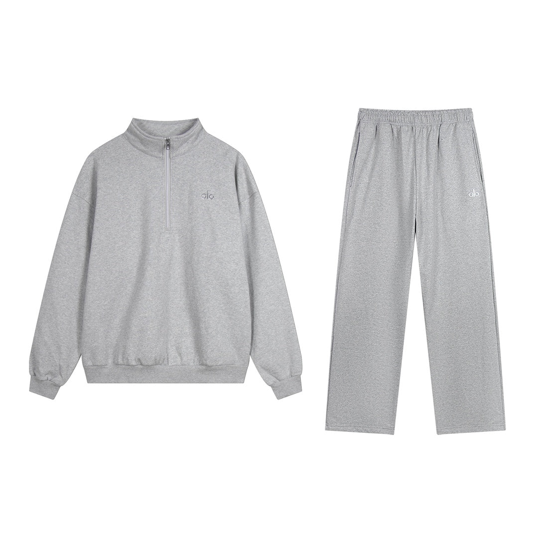 Alo quarter zip jacket and jacket and pants for men and women