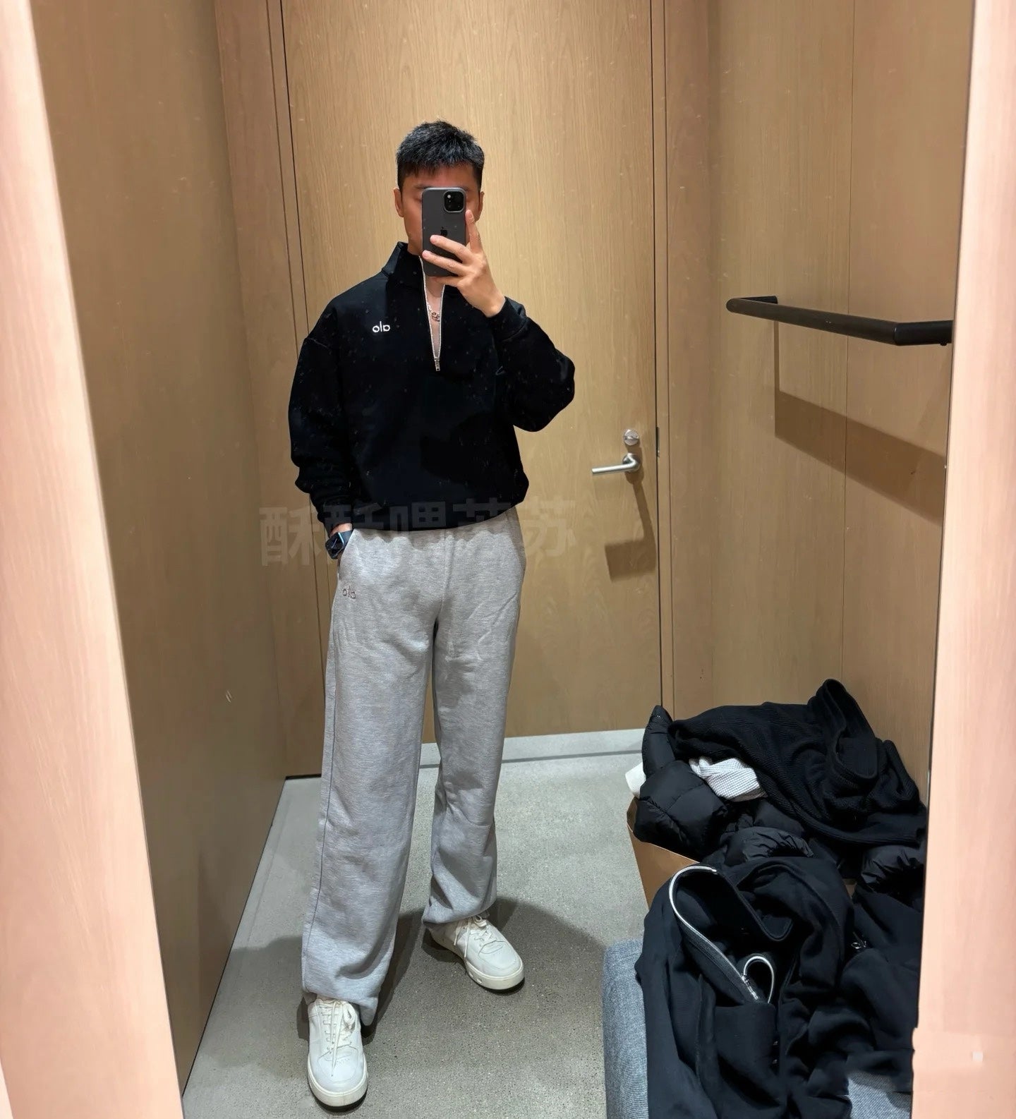 Alo quarter zip jacket and jacket and pants for men and women