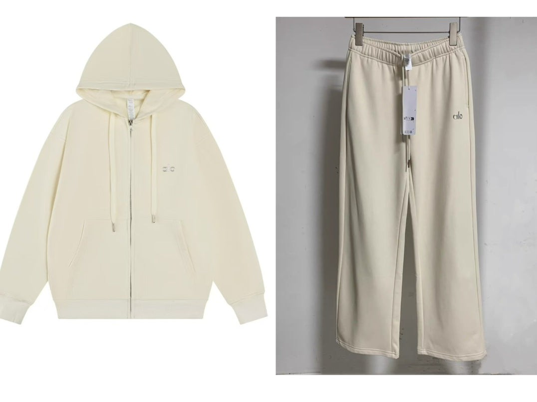 Alo quarter zip jacket and jacket and pants for men and women